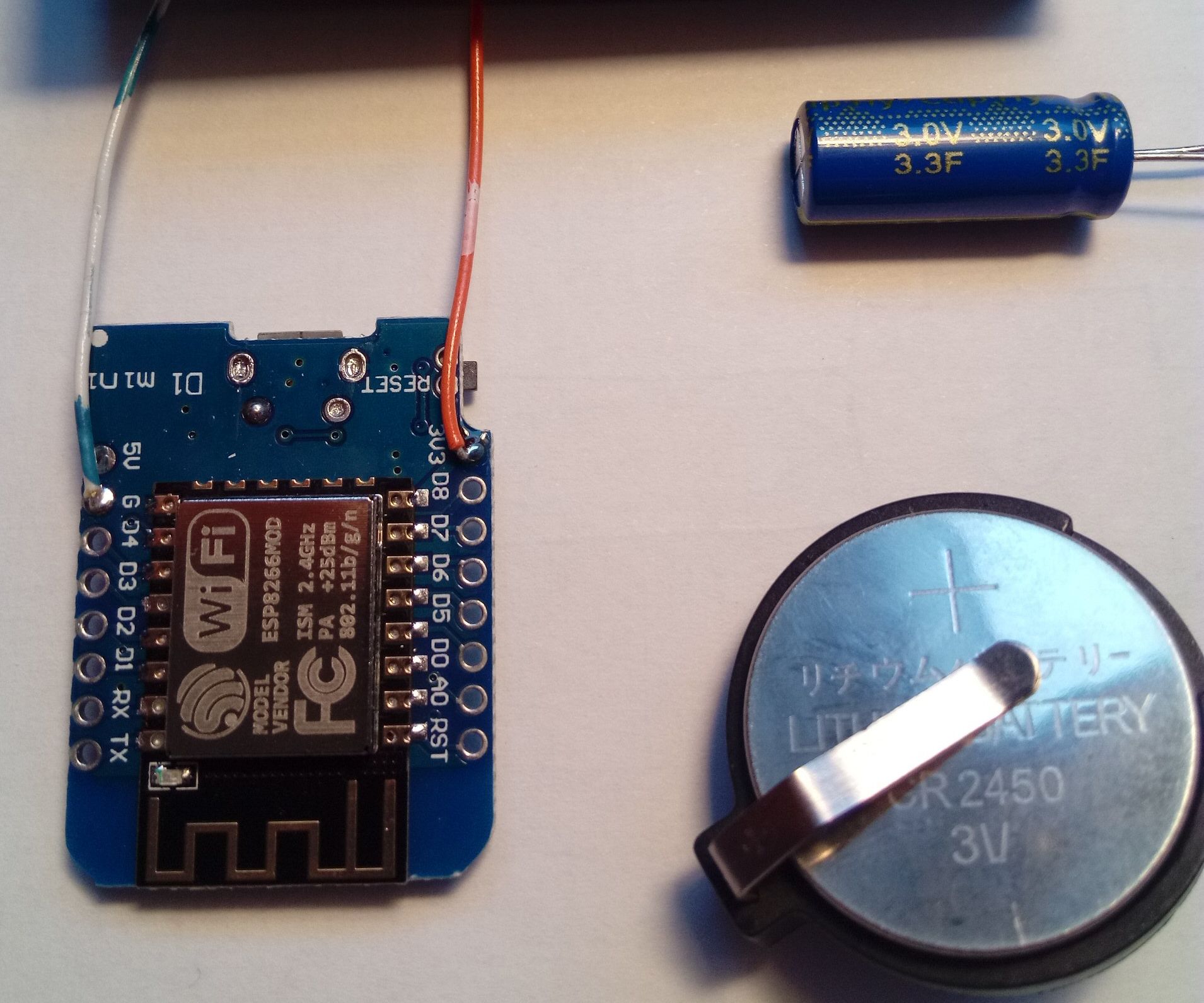 Remote Control: ESP8266 With Coin Cell