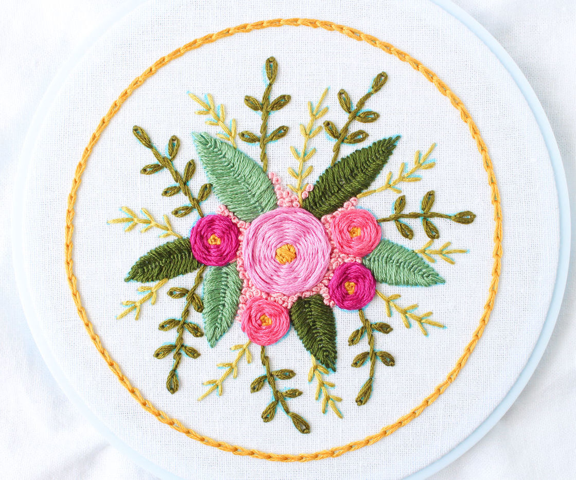 Floral Stitch Sampler + Free Pattern 