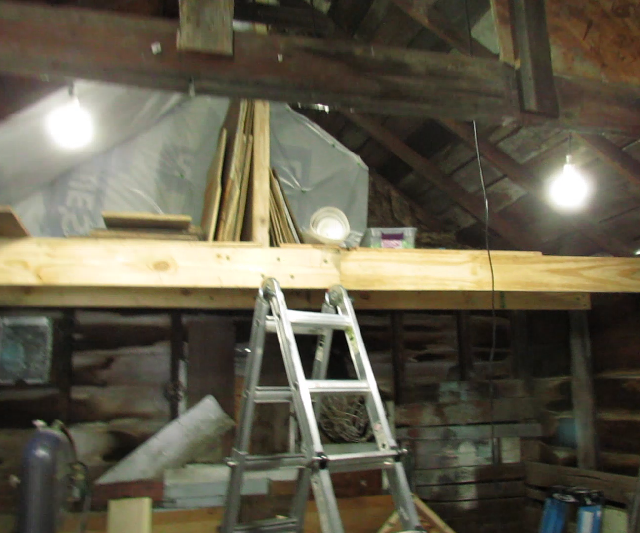 Installing CHEAP! Hanging LED Lights to Brighten a Work Space