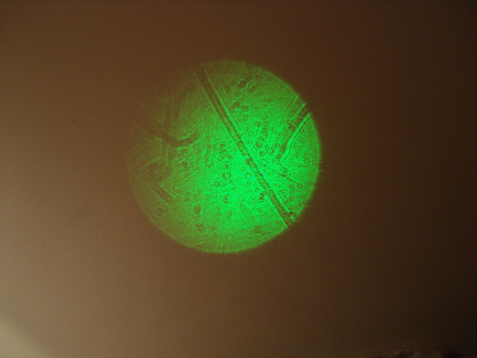 Transform your laser pointer to a "spot-flash light" :)