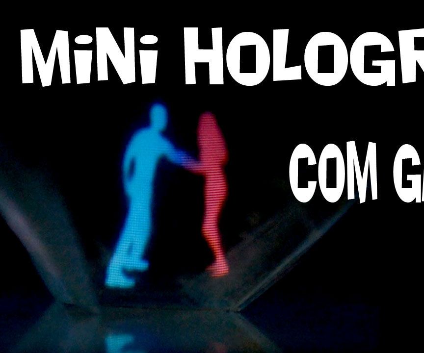 Mini Holograma Feito Com Garrafa Pet!-Faça O Seu! 