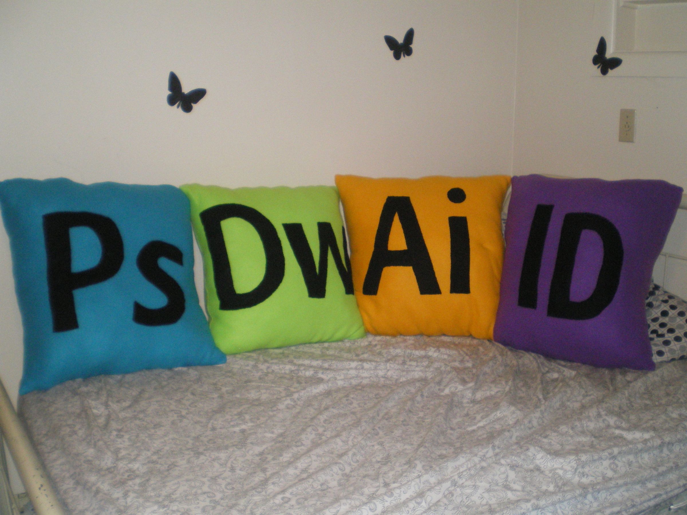Adobe CS4 Icon Pillows