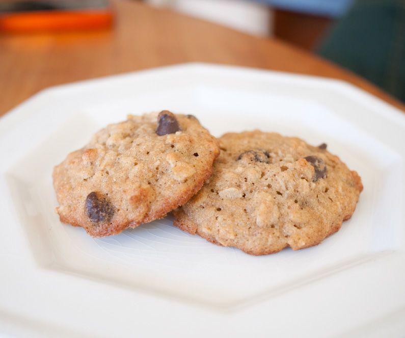 Banana Chocolate Chip Cookies