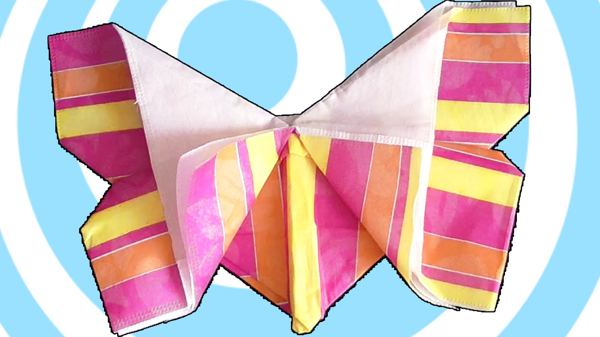Origami Butterfly Tutorial From Napkins - Video Tutorial