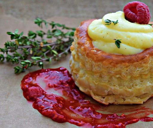 Raspberry Thyme Vol au Vents
