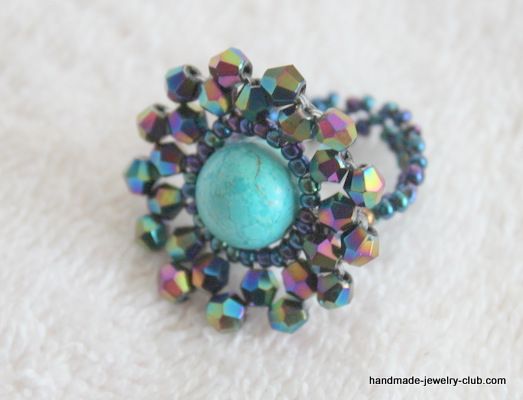 Daisy Beaded Bead Weaving Pattern