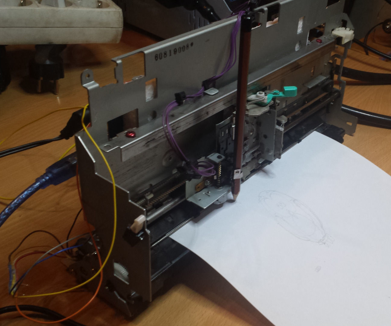 Reuse Old Fax As a Plotter