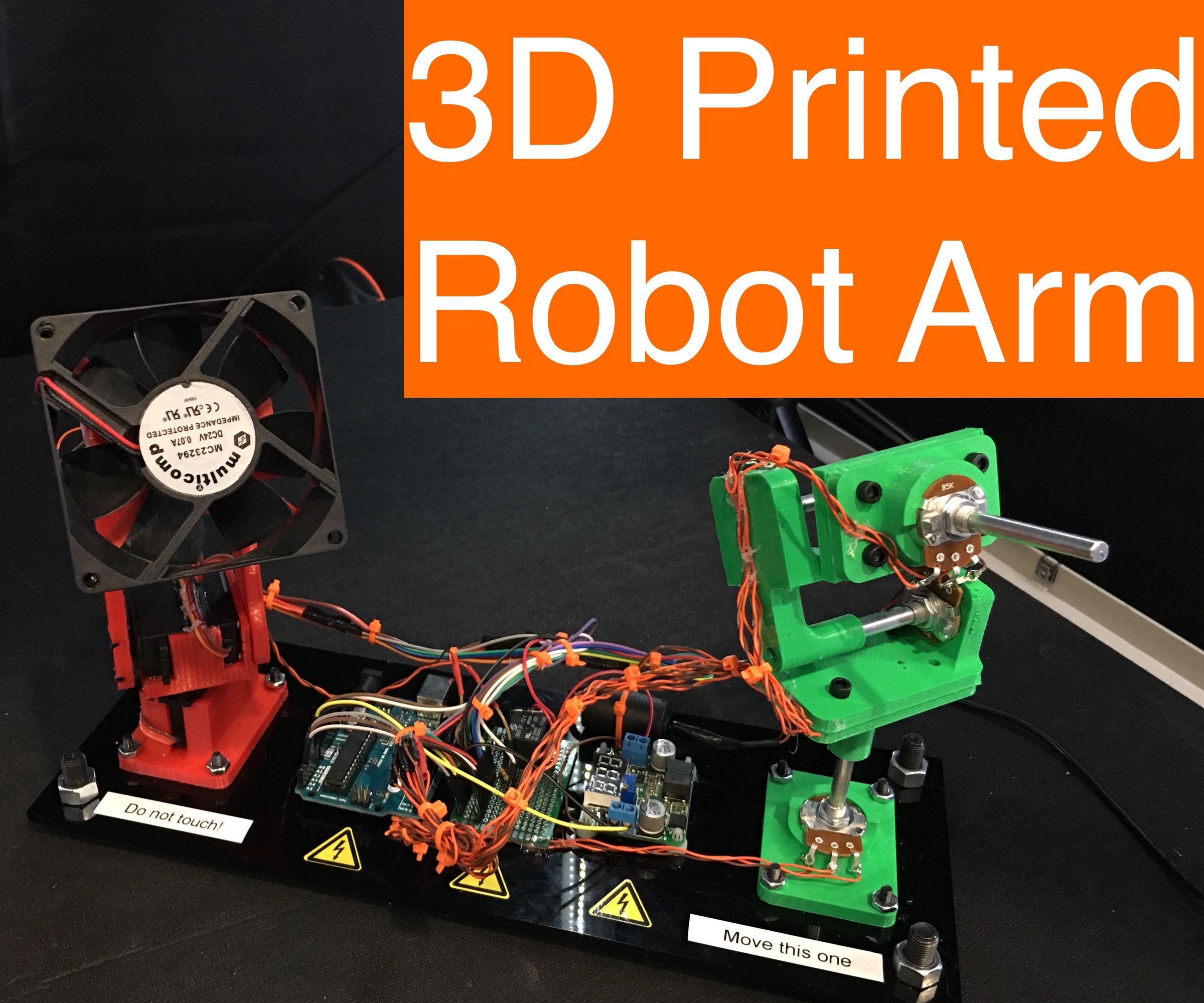 3D Printed Motion Replicator & Recorder Robot Arm for Hot Summer Days