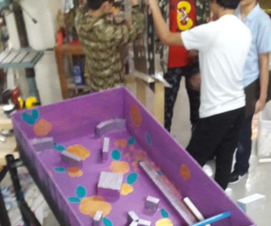 Modified Pinball Machine : Wood, PVC