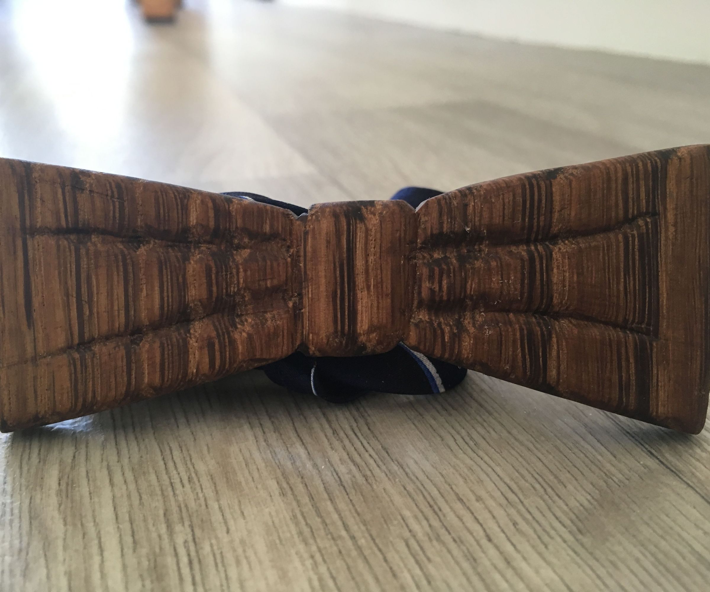 Wooden Carved Bowtie