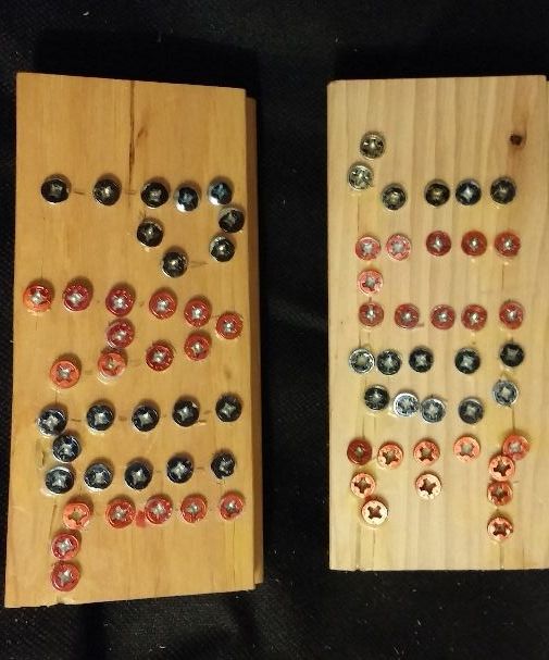 Nameplates Made From Wood Floor Samples