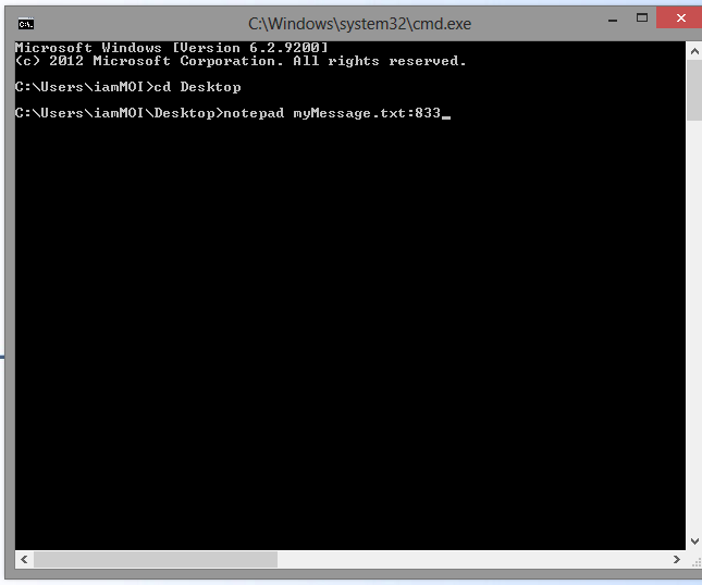 Hide Your Message Inside Text File (New Trick)