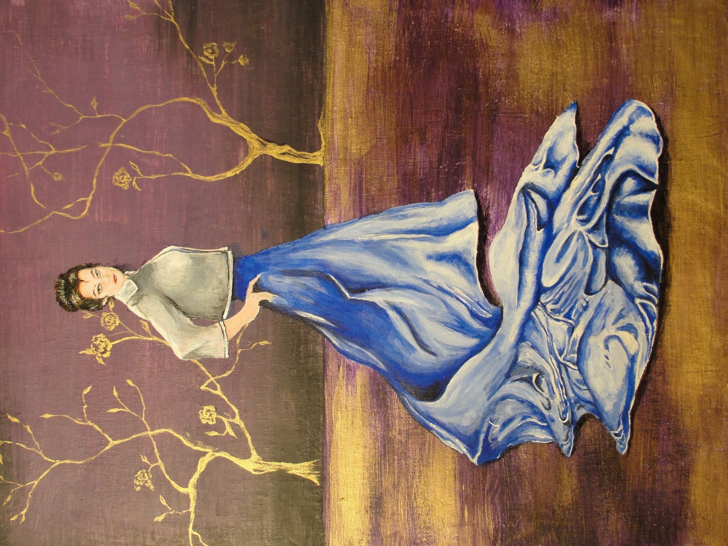 How to Paint Silk Using Acrylic Paint Portrait in Silk 7 Steps