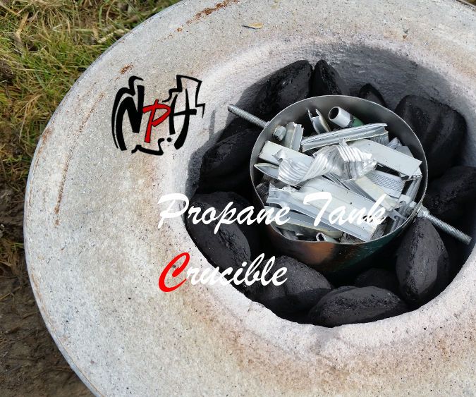 Small Propane Tank Crucible (No Weld)