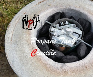 Small Propane Tank Crucible (No Weld)