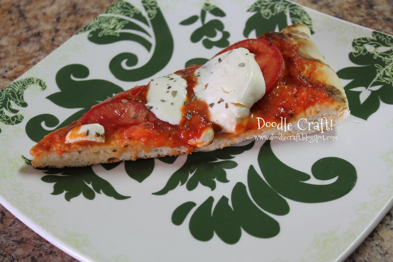 Italian Roma Tomato and Mozzarella Grilled Pizza!