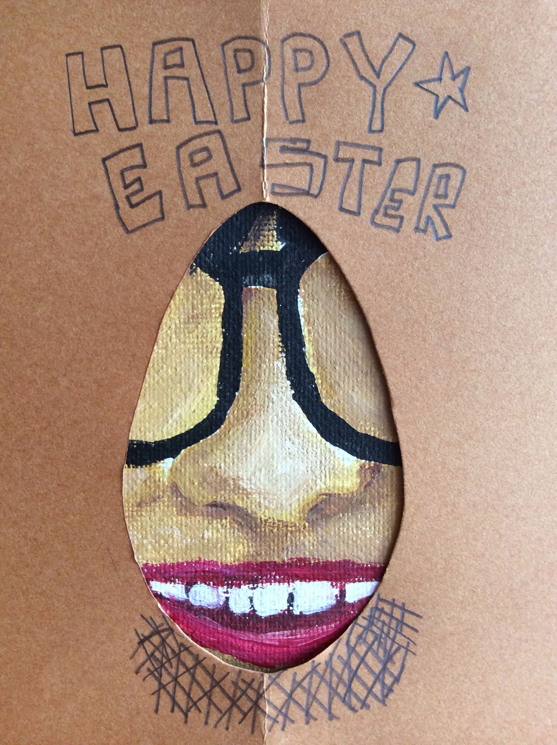 Make Your Unique Egg For Easter Card In Seconds