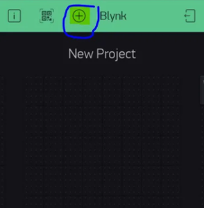Create New Blynk Project