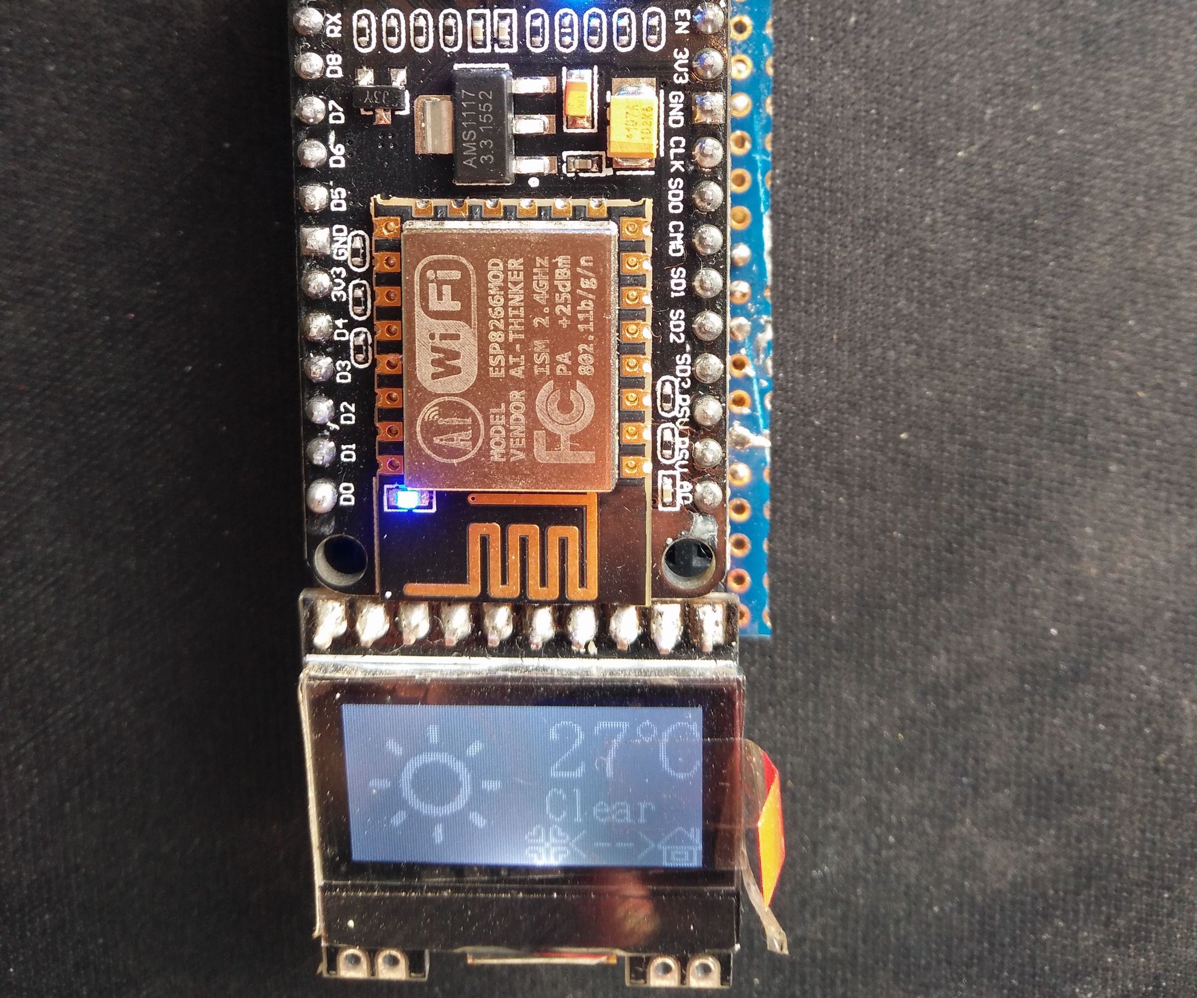 ESP8266(NodeMCU) Weather Station