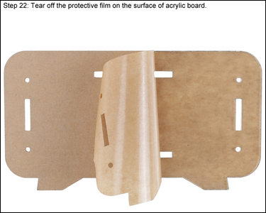 Tear Off the Protective Film on the Surface of Acrylic Board