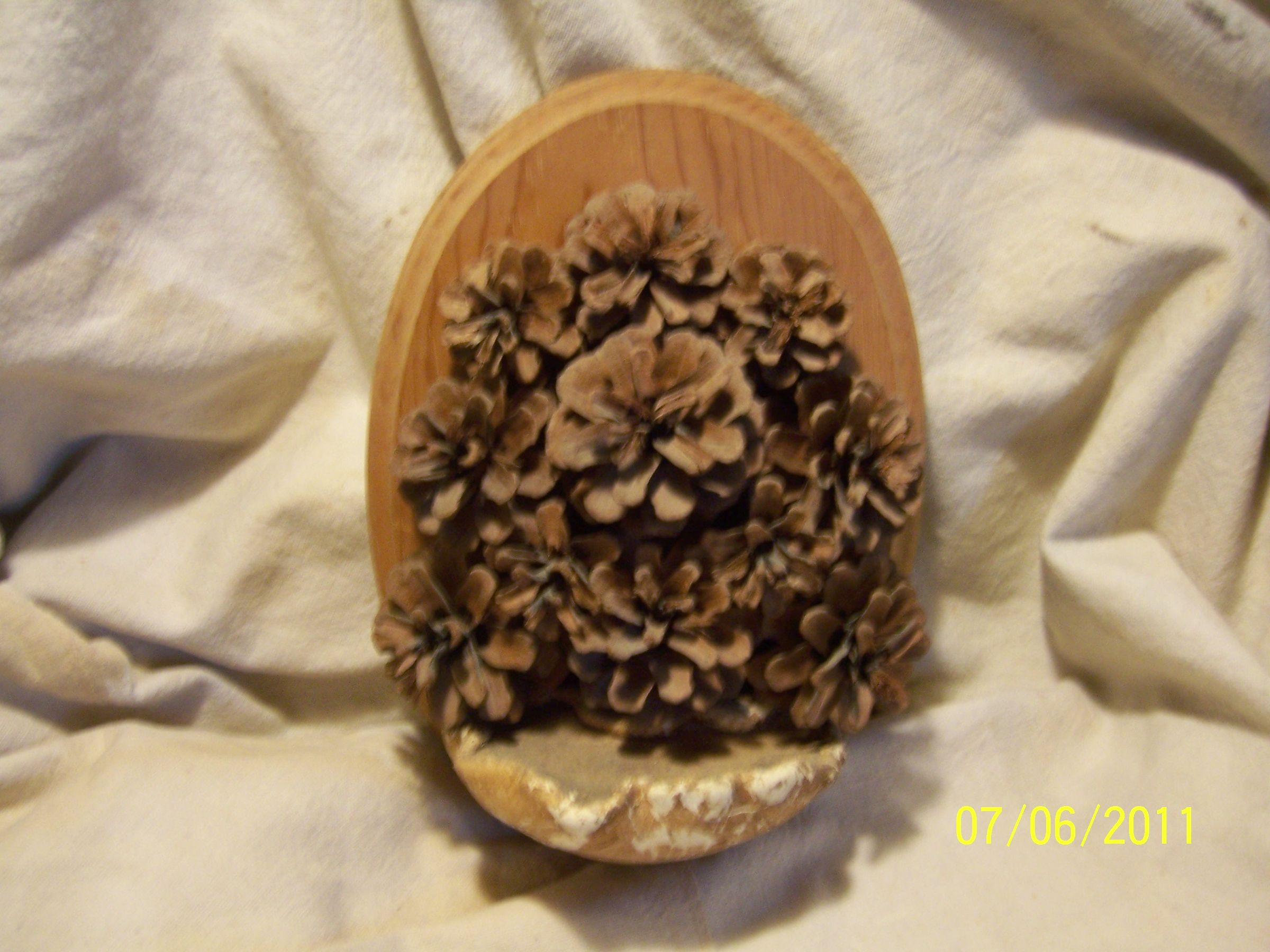 Pinecone & Mushroom Plaque