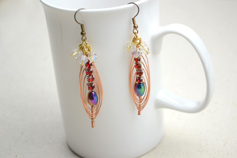 Beaded Earrings-How to Make Jewelry With Wire and Beads