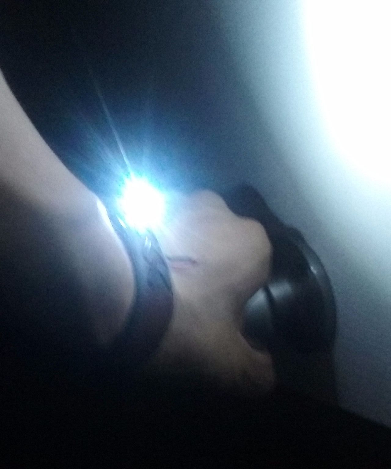 Magnetic Leather Flashlight Bracelet