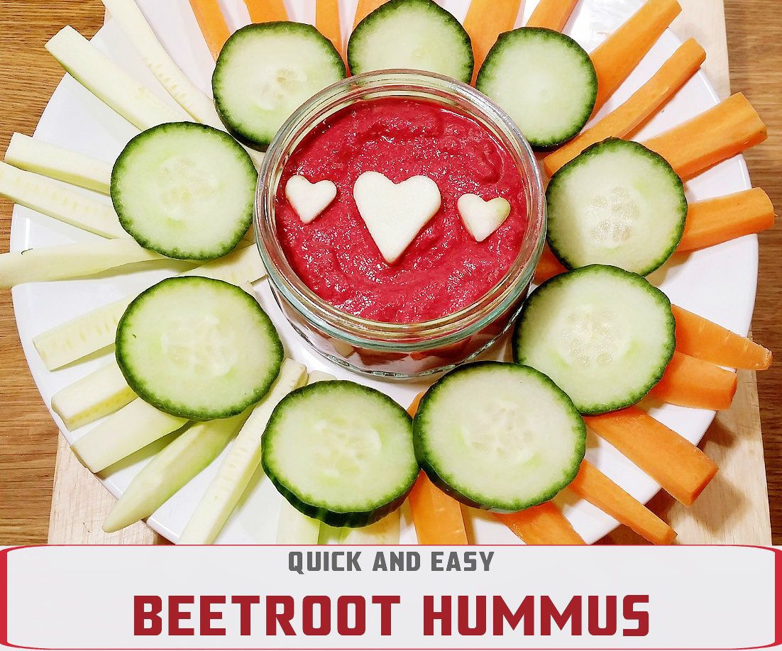 QUICK AND EASY BEETROOT HUMMUS