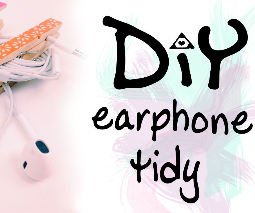 DIY Earphone Tidy