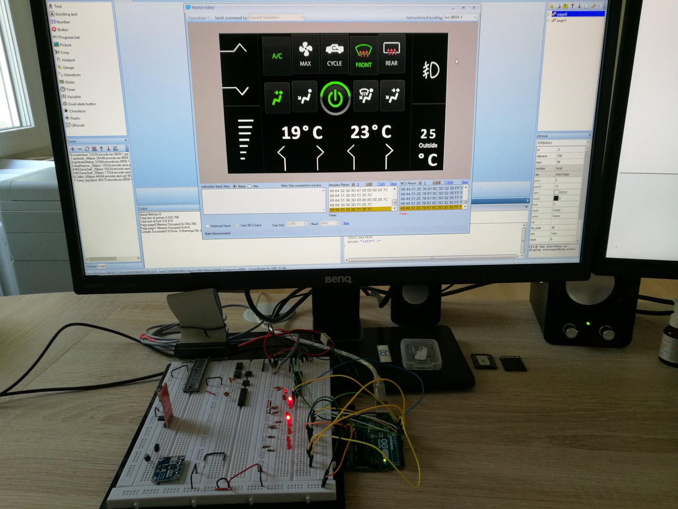 Preparing the Breadboard to Test and Edit the Firmware