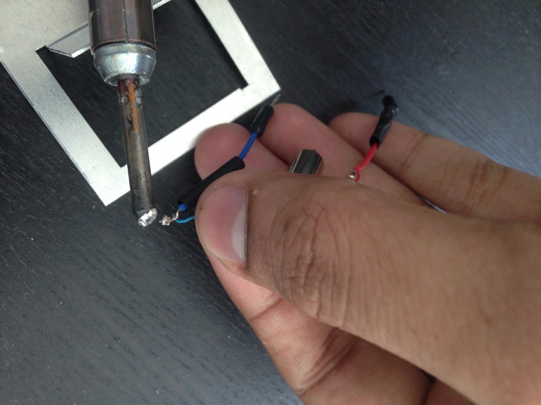 Soldering the Motor to Breadboard Wire