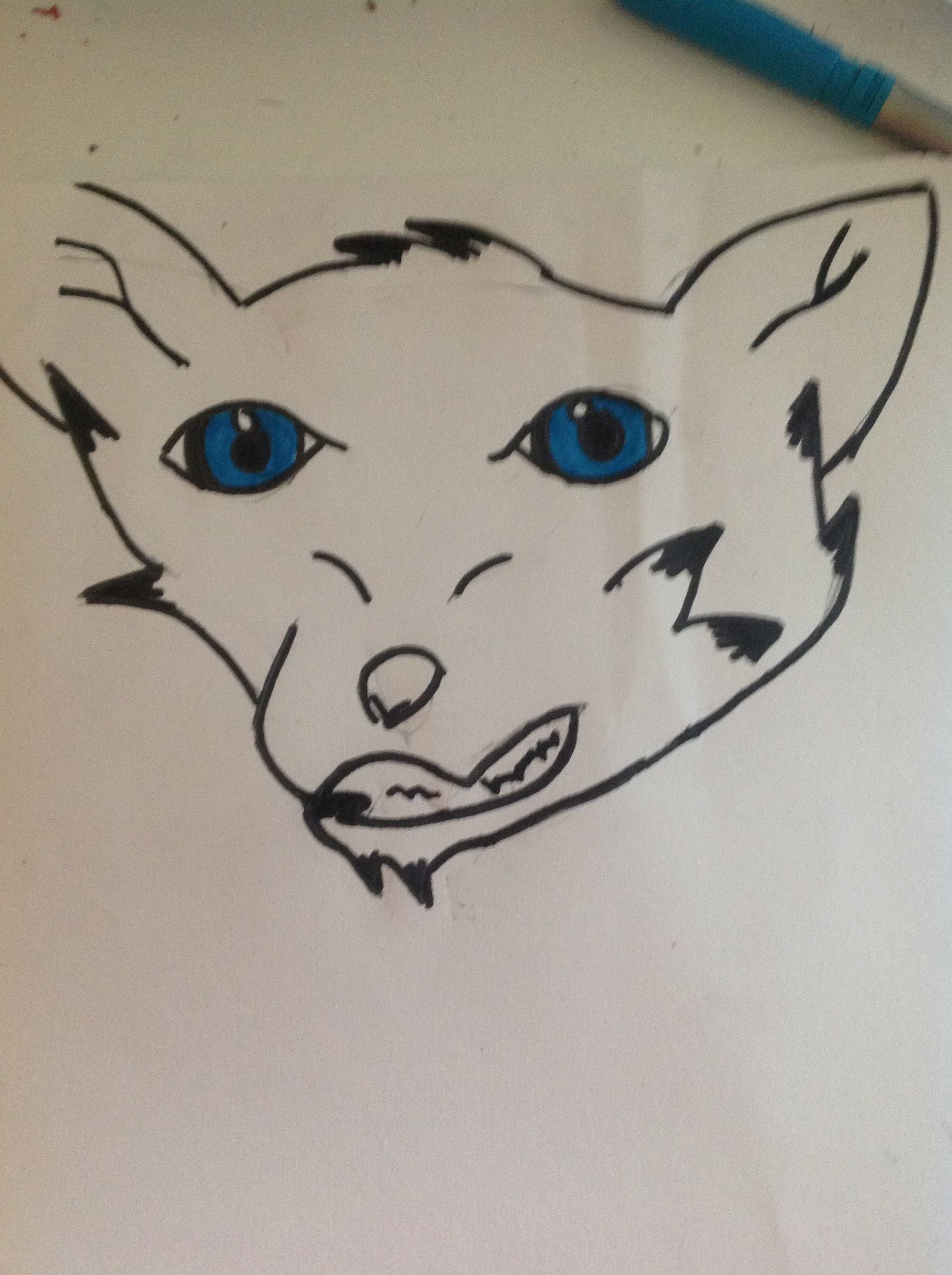 Draw A Cartoon Wolf 1
