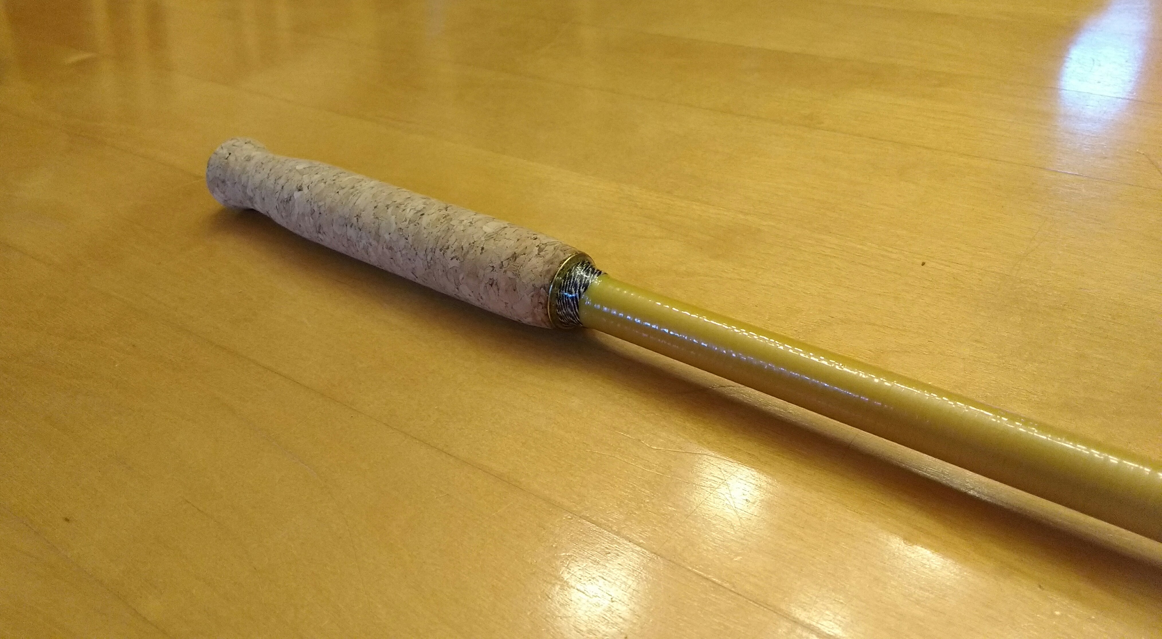 Wine Cork Fishing Rod Grip Made on a Metalworking Lathe 9 Steps (with