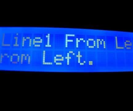 Scroll Single LCD Line