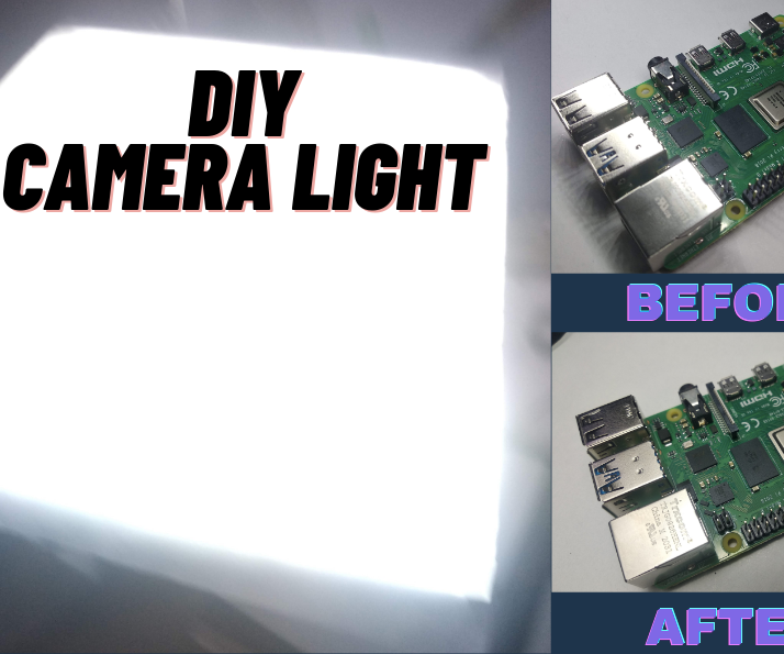 DIY Camera Light Using Aluminium Foil 