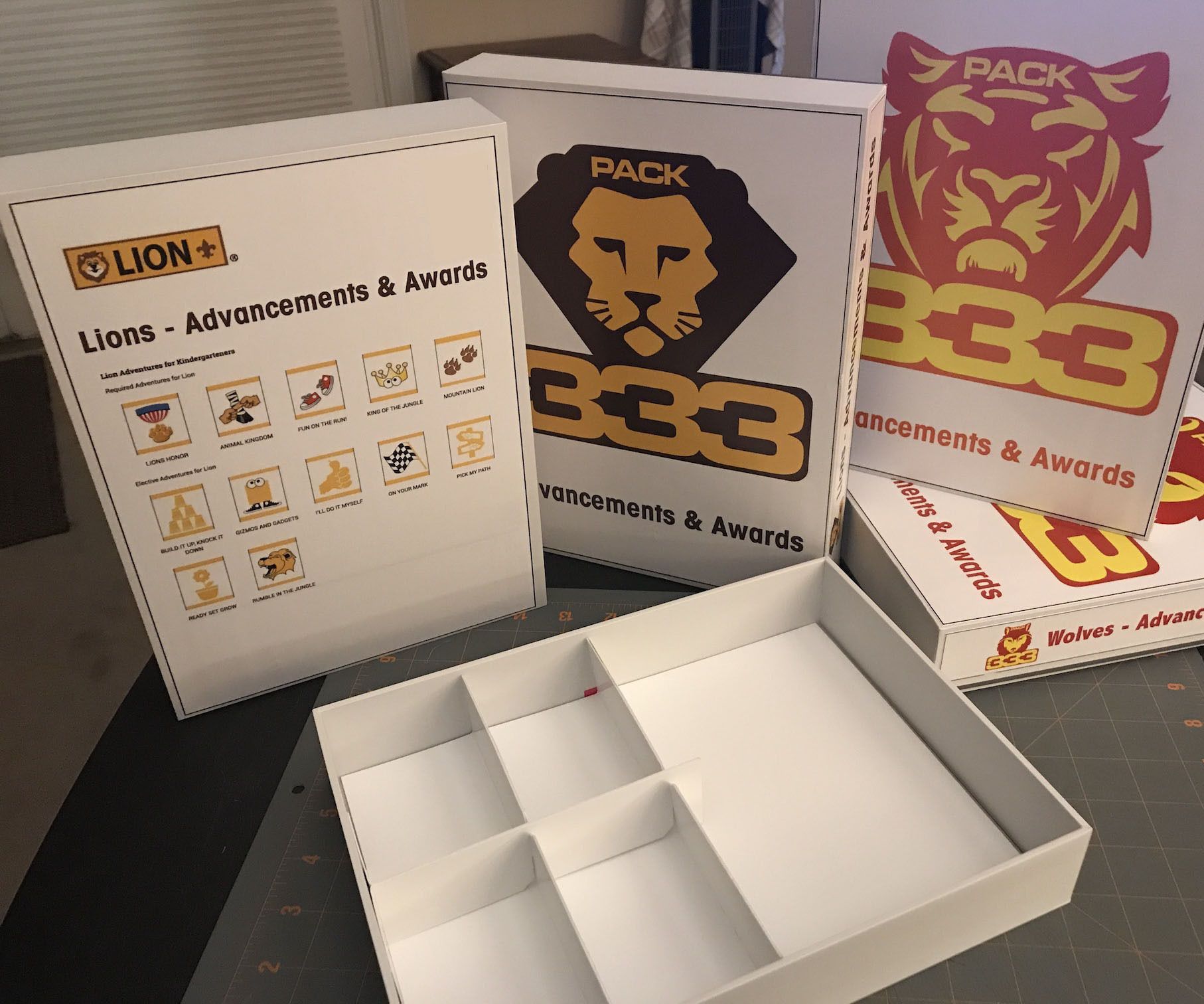 Pack 333 Den Advancement Boxes 