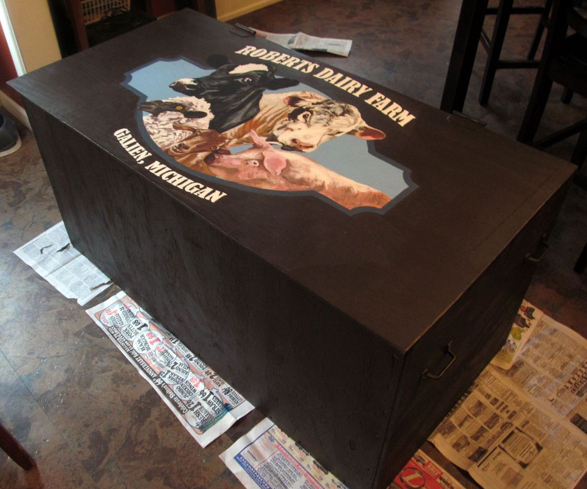 Custom Painted Tack Box