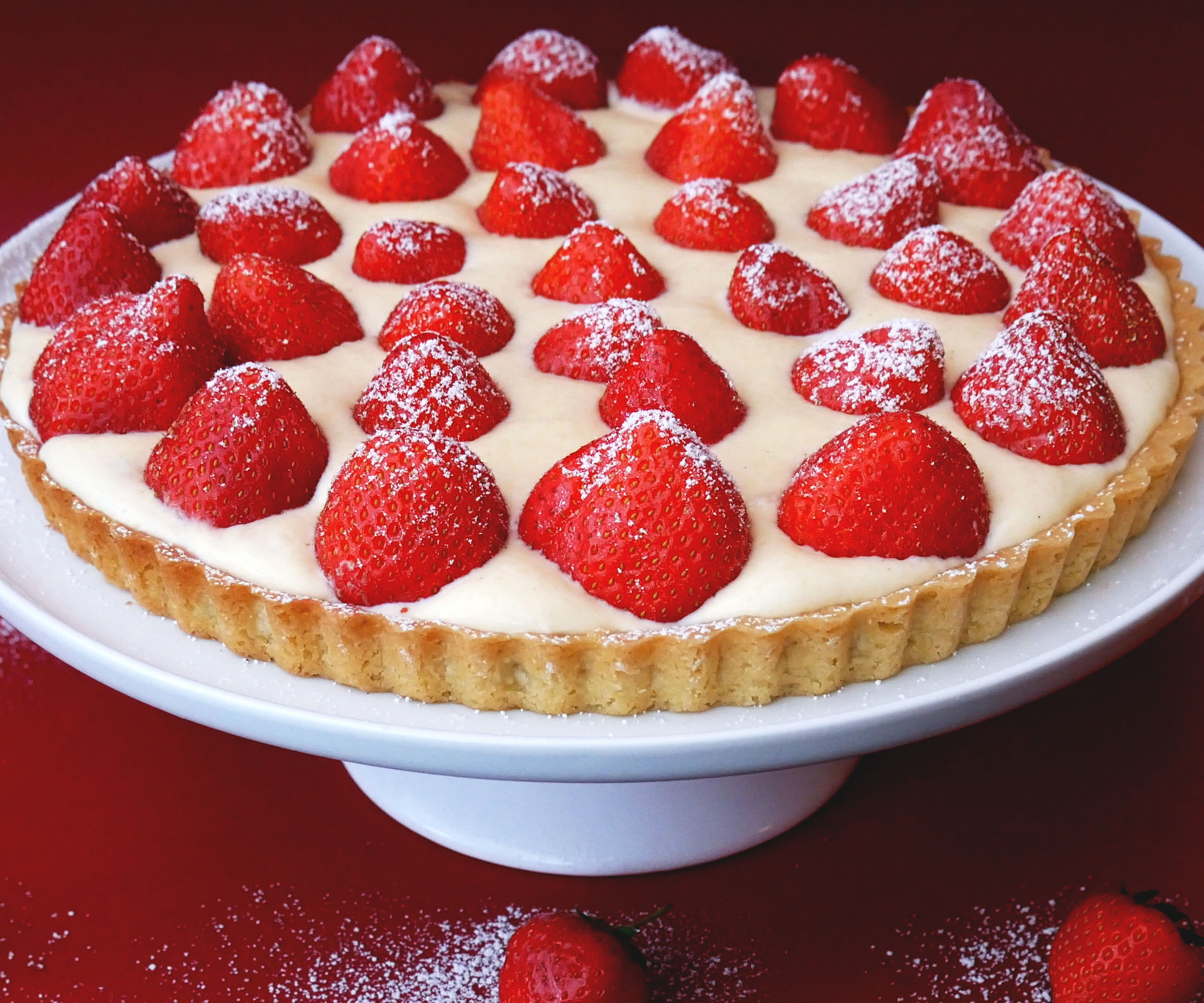 STRAWBERRIES & CREAM TART (STRAWBERRY TART)