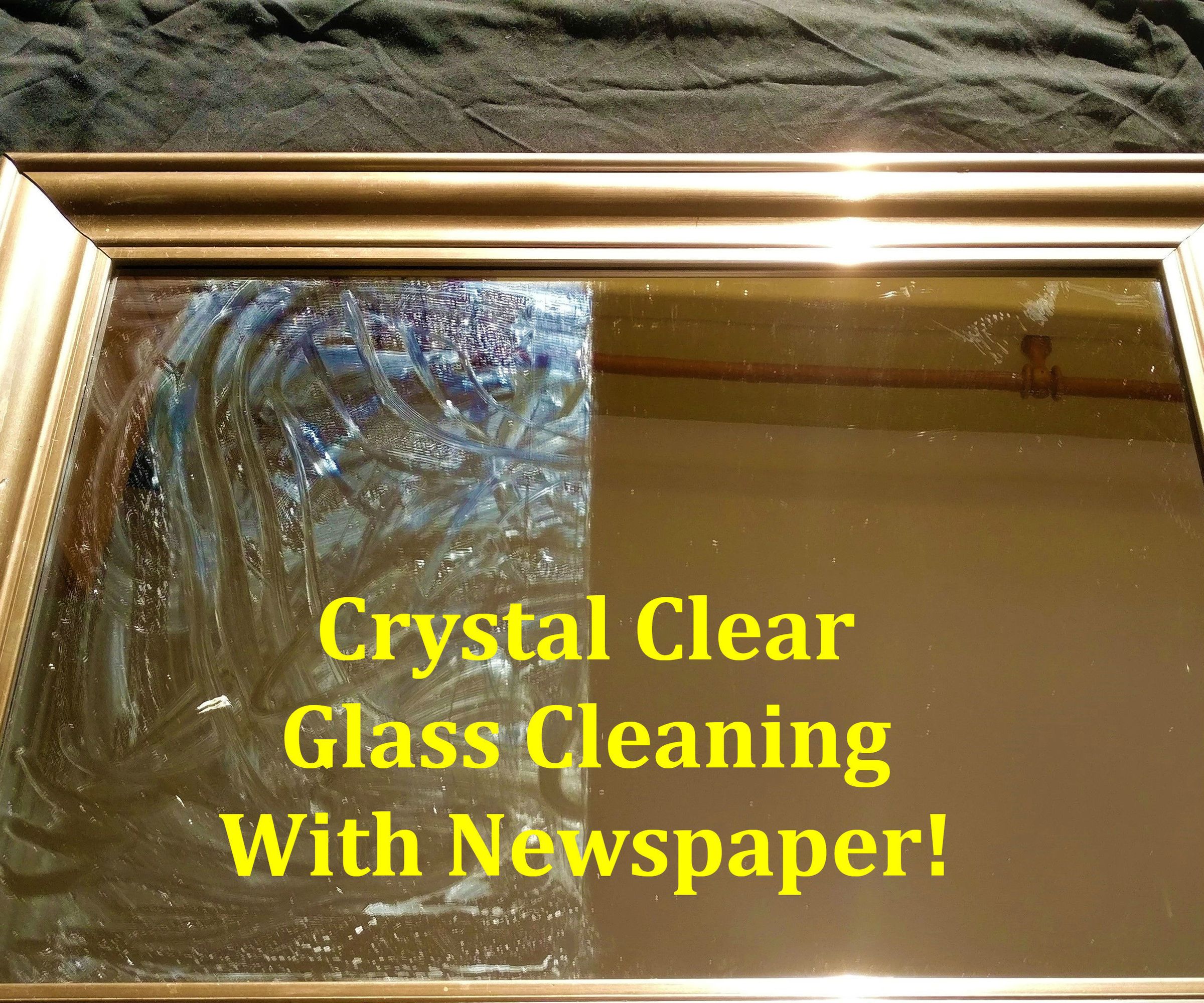Crystal Clear Window Cleaning With Newspaper!