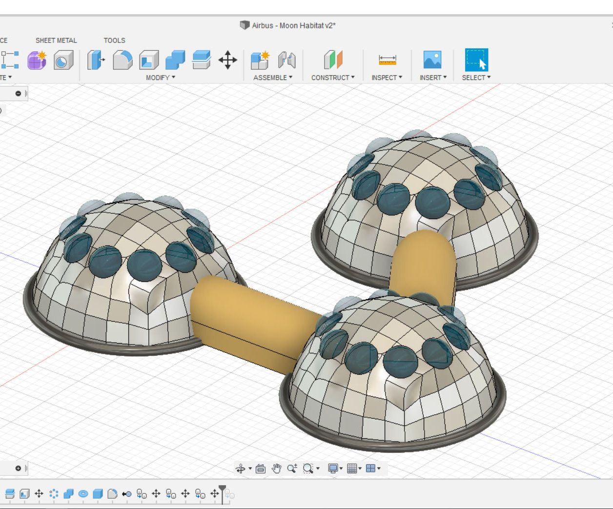 Design a Moon Habitat in Fusion 360