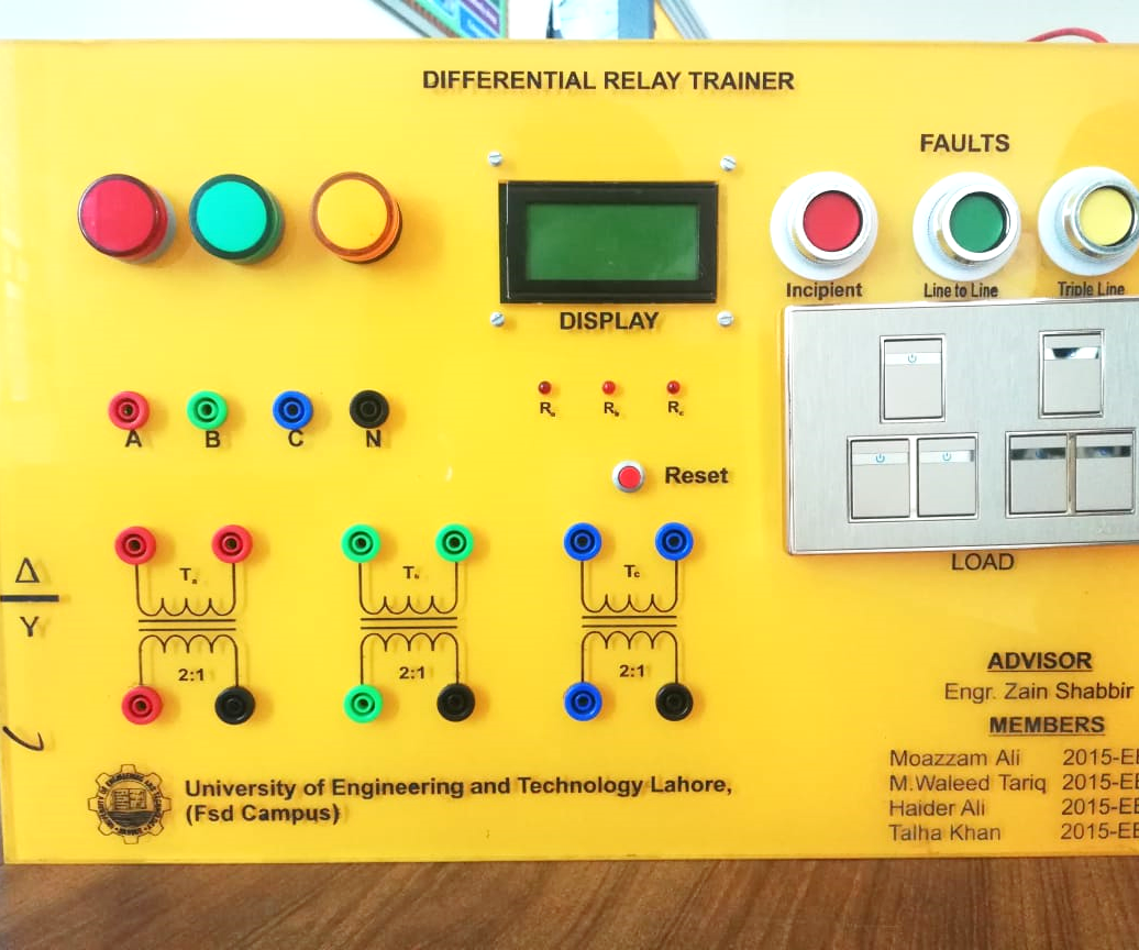Percentage Differential Relay for Protection of Three Phase Transformer