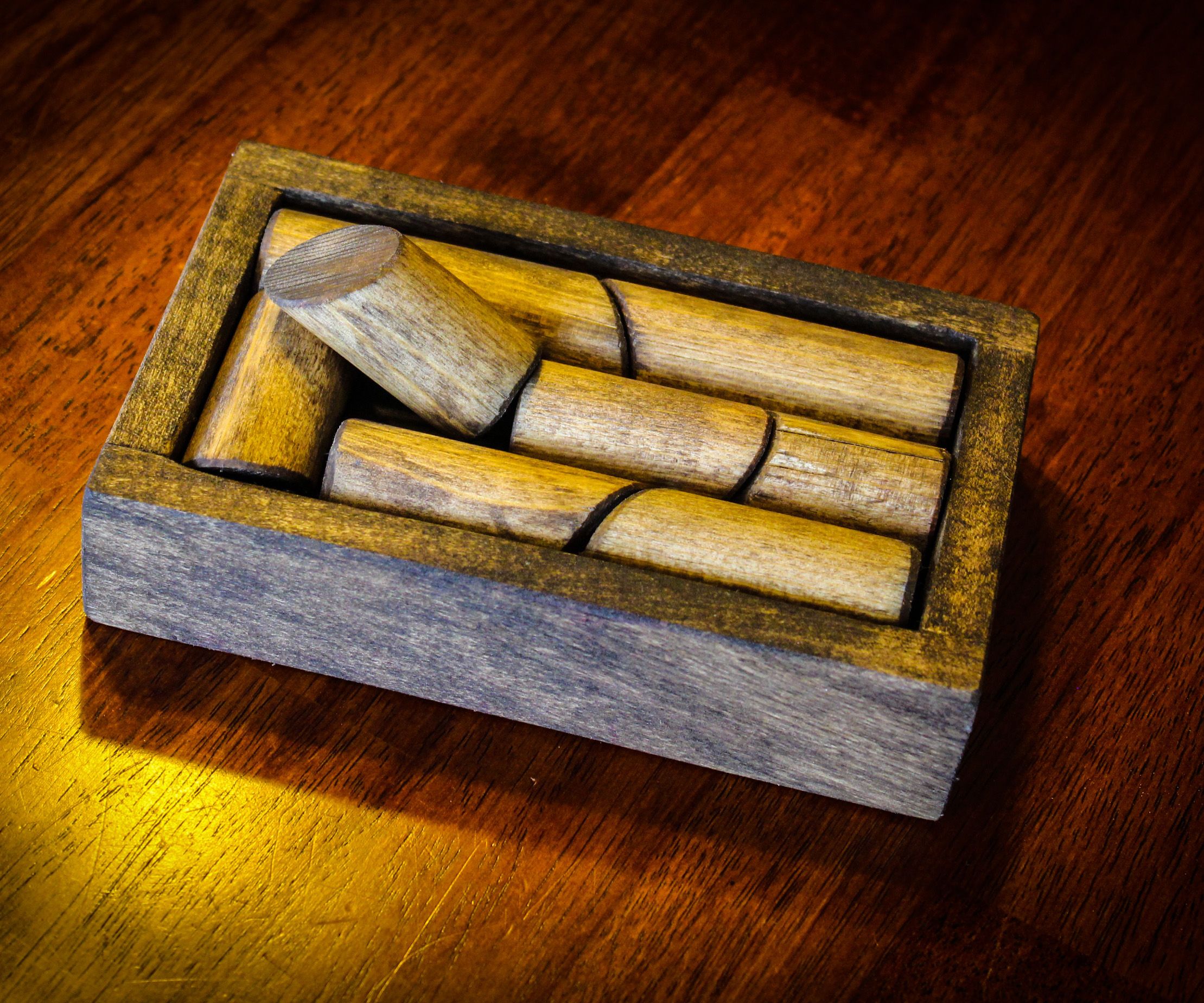 Wood Dowel Puzzle