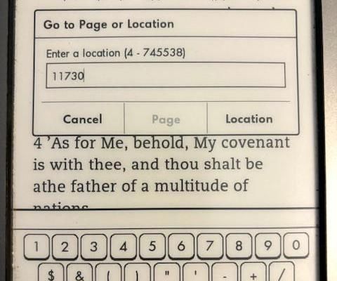 Page Shifting on a Kindle Touch