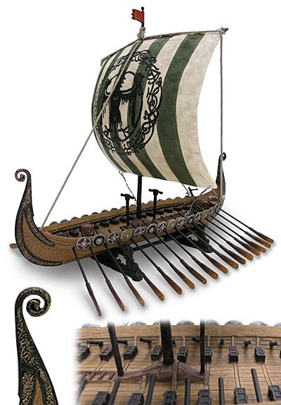 Viking Ship in a Bottle
