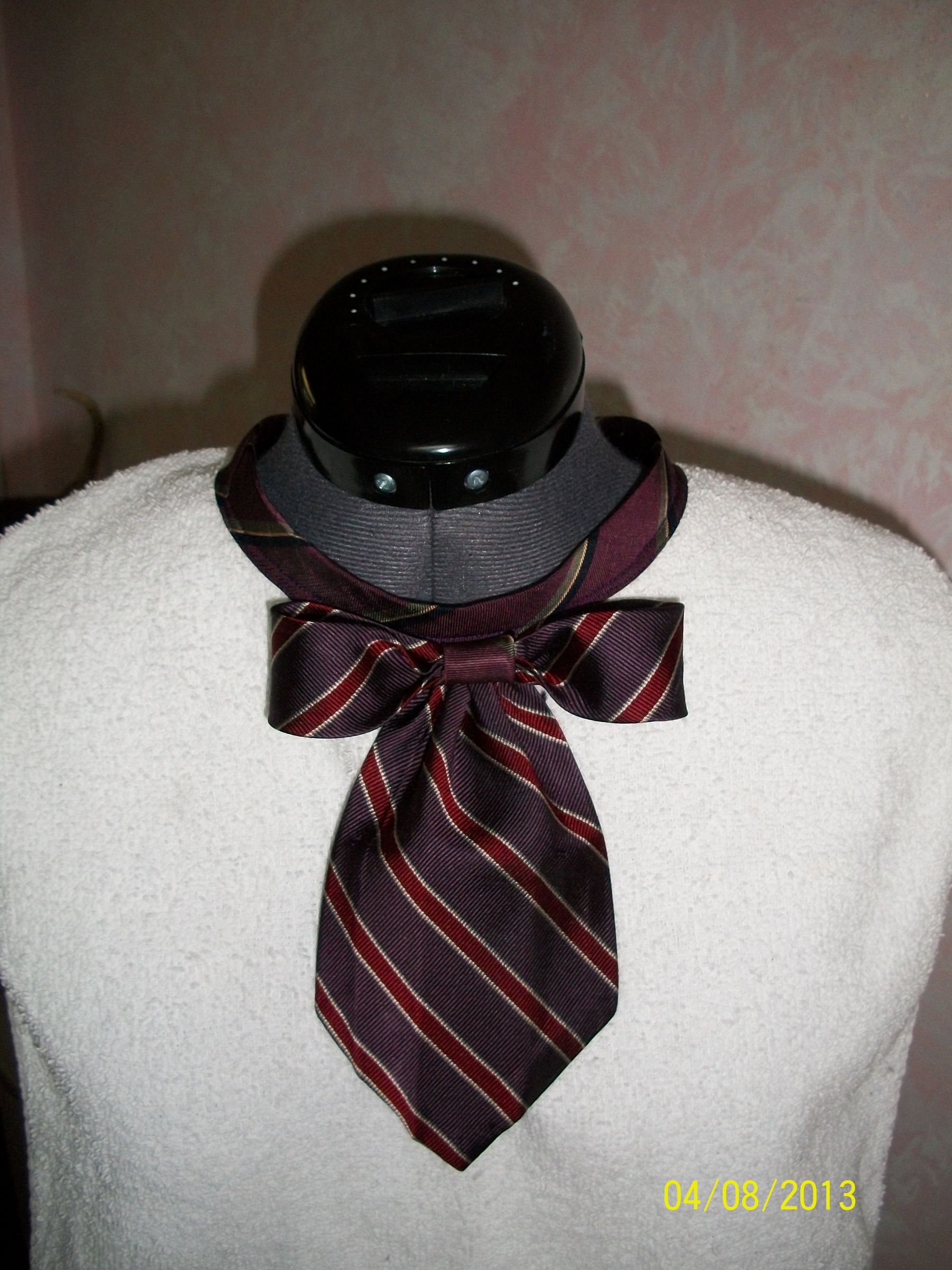 *Re-Purpose* Hand Towel (into) Childrens BIB - PURPLE