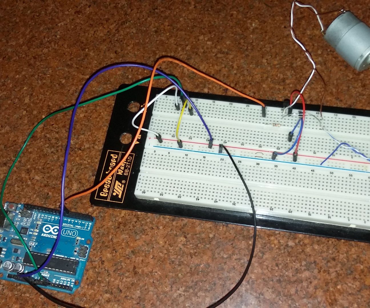 Using a Temperature Sensor to Control the Speed of a Motor Using Arduino