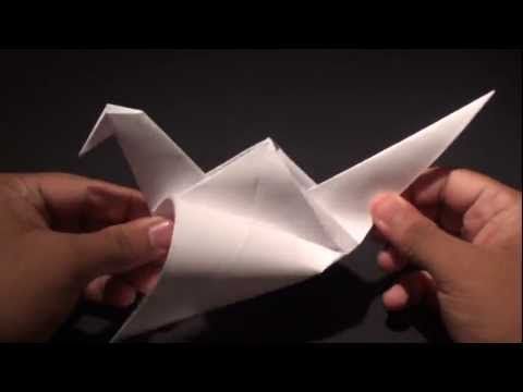 How to Make an Origami Flapping Crane!