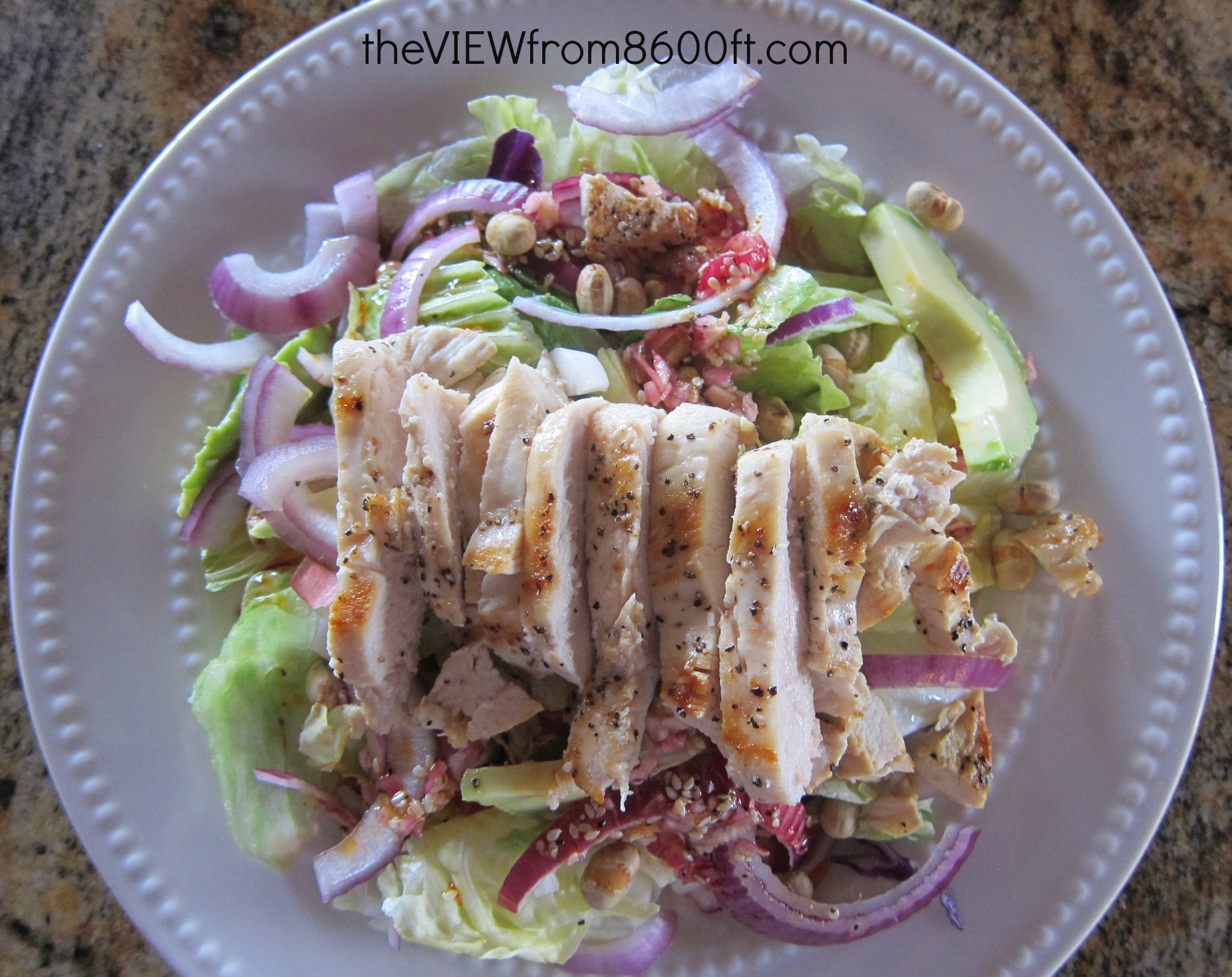 Asian Chicken Salad with Cilantro Lime Dressing
