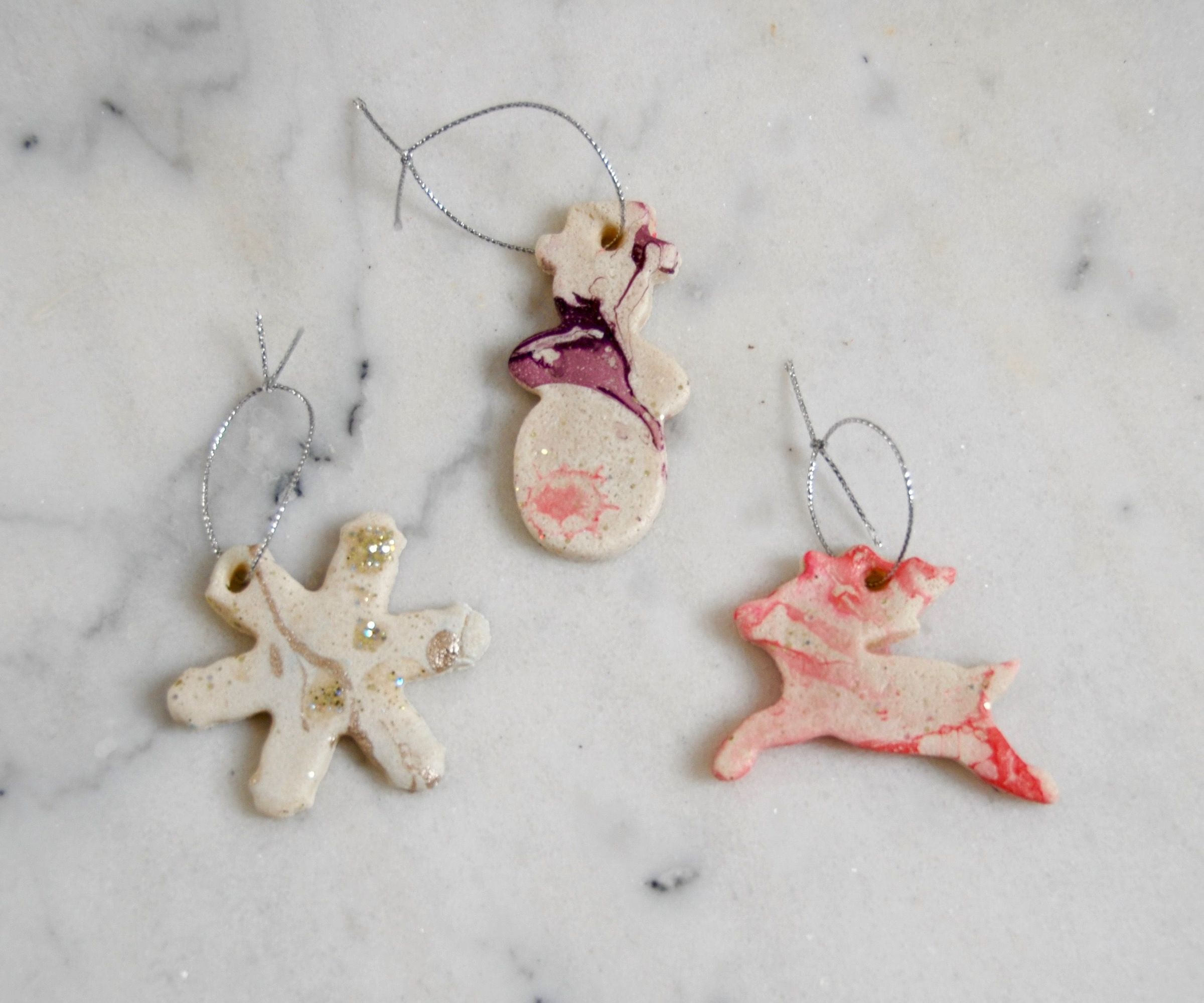 Marble Salt Dough Ornaments