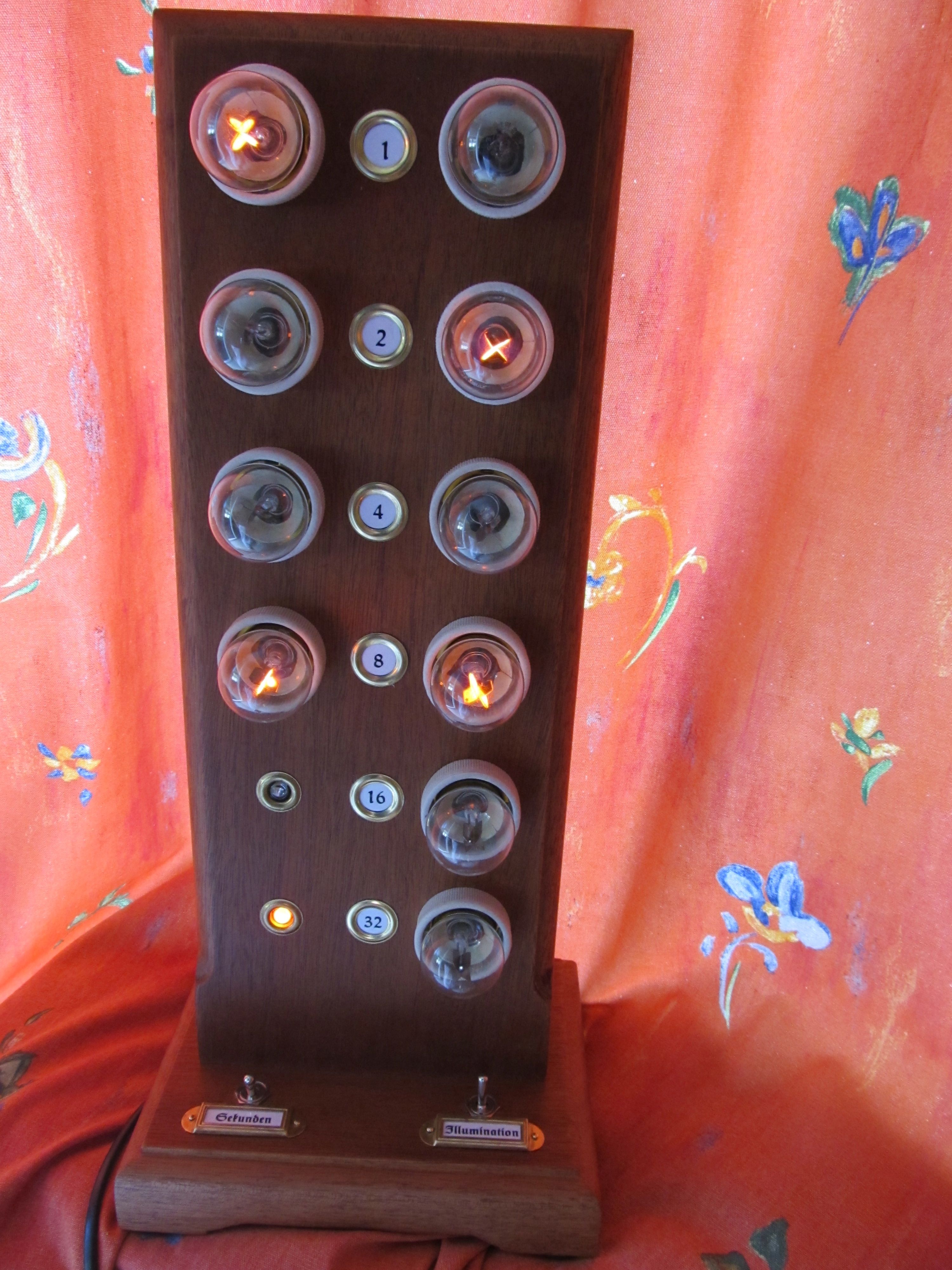 The Amazing Plasma Binary Clock, Steampunk Style.